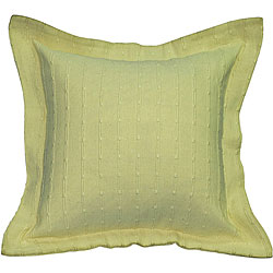 Decorative Striped Beige Cotton Cushion Cover