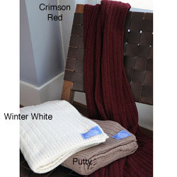 Himalaya Trading Co. Cashmere Cable Knit Throw