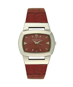 Kenneth Cole Women's Burgundy Dial Leather Watch