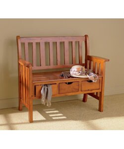 3-drawer Country Bench