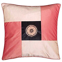 Decorative Pink and Peach Sunflower Cushion Cover