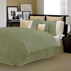 Kensington Sage/ Ivory 4-piece Comforter Set