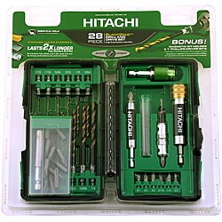 Hitachi 28-piece Black Gold Drill and Drive Set