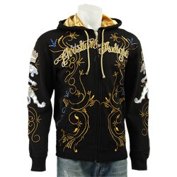 Christian Audigier Men's Black 'Live Life' Hoodie