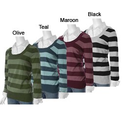 Gitano Women's Plus Size Striped Sweater