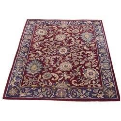 Hand-tufted Mahal Rug 5.0 x 8.0 (India)