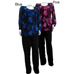 Mix Studio's Wall St. Floral Printed Pant Suit Set