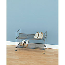 Two-tier Mesh Shoe Storage Rack