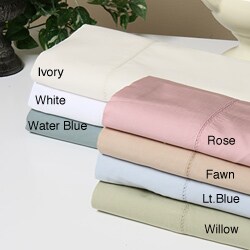 Classic Cotton 320 Thread Count Percale Pillowcases (Set of 2)