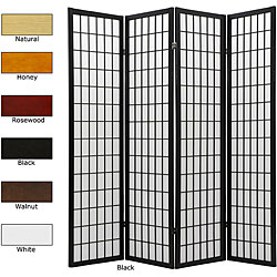 Windowpane 4-panel Shoji Screen (China)