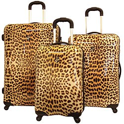 Heys USA Exotic Spinners Leopard Print 3-piece Set