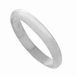 Sterling Silver Plain Kids Band Ring