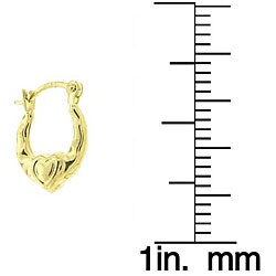 10k Yellow Gold Hoop Earrings
