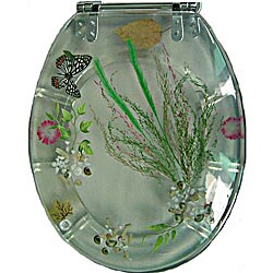 Butterfly Polyresin Toilet Seat