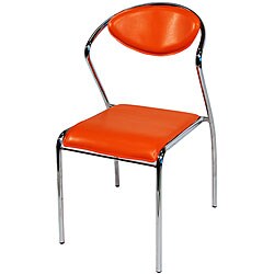 Stackable Orange Locker Chairs (Set of 4)