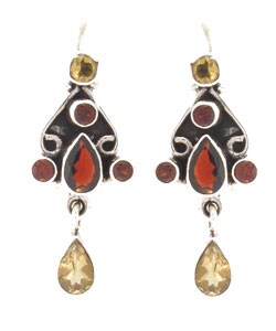 Garnet & Citrine Earrings (India)