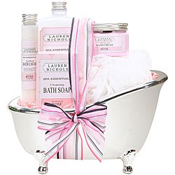 'Spa-tacular' Rose Bath Set Gift Basket