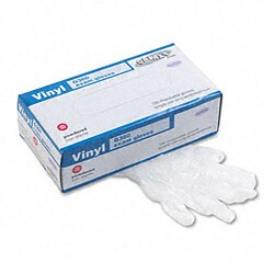 Medium Disposable Vinyl Lab Gloves (Pack of 100)