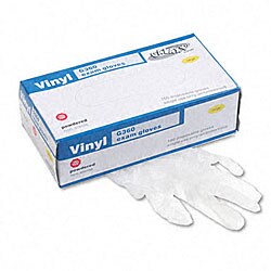 Large Disposable Vinyl Lab Gloves (Pack of 100)