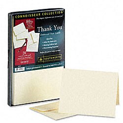 Connoisseur Ivory 'Thank You' Cards (20 per Box)