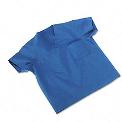 ComfortEase Unisex Blue Scrub Top