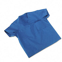 ComfortEase Unisex Blue Scrub Top (Medium)