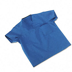 ComfortEase Unisex Blue Scrub Top (Large)