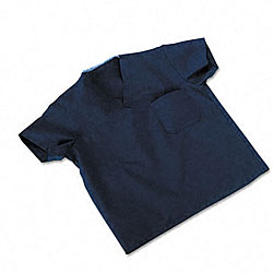 ComfortEase Unisex Midnight Blue Scrub Top