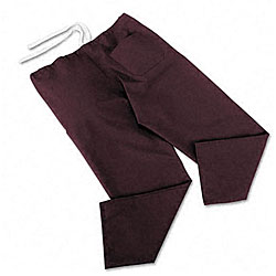 ComfortEase Burgundy Scrub Pants (Small)