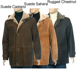 Aston Men's Shearling Hooded Coat