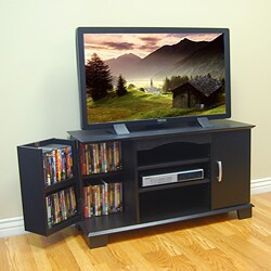 Morristown 42-inch Black Wood TV Console