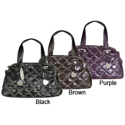 Chinese Laundry Quilted Zipper Top Shopper Handbag