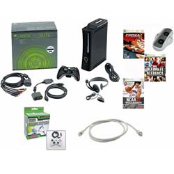Xbox 360 Elite 120GB Bundle - 3 Games, Cooling Fan