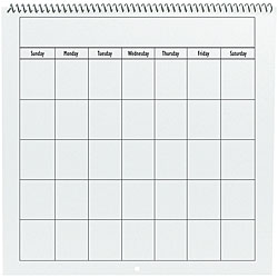 blank calendar page photograph