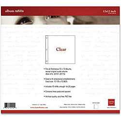 Chatterbox 12x12 3-post Album Page Protectors