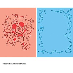 Cuttlebug 'Mickey Celebrates' A2 Embossing Cartridge Set