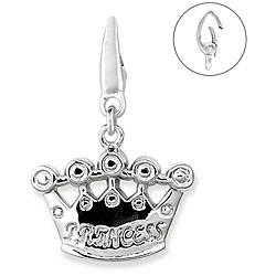 Sterling Silver Princess Crown Charm