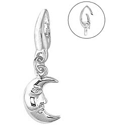 Sterling Silver 'Moon' Charm