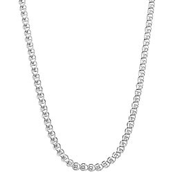 10k White Gold 18-inch Love Chain