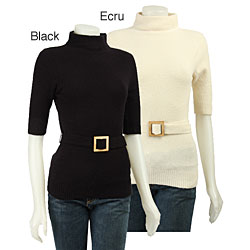 Press Women's 1/2-sleeve Sweater with Funnel Neck