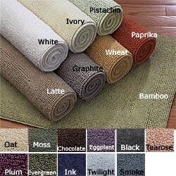 Cotton Reversible Bath Rug (1'6 x 2'1)
