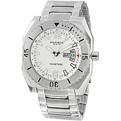 Akribos XXIV Men's Quartz Day Date Bracelet Watch