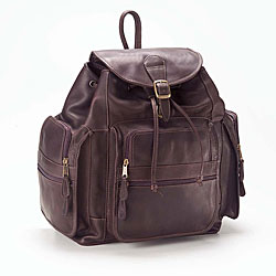 Clava Extra-large Cafe Leather Backpack