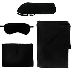 Airline Travel Kit with blanket and eye mask