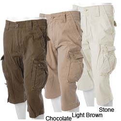 Wear First Men's Long-length Cargo Shorts