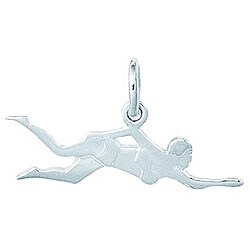 Sterling Silver Female Swimmer Charm