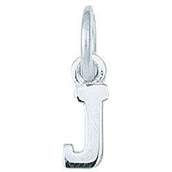 Sterling Silver Initial 'J' Charm