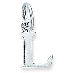 Sterling Silver 'L' Initial Charm