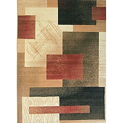 Shapes Contemporary Olefin Rug (5'3 x 7'2)