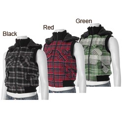 Ci Sono by Adi Juniors Plaid Hooded Vest